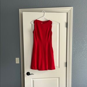 Spanx Perfect Fit and Flare Red Sleeveless Dress